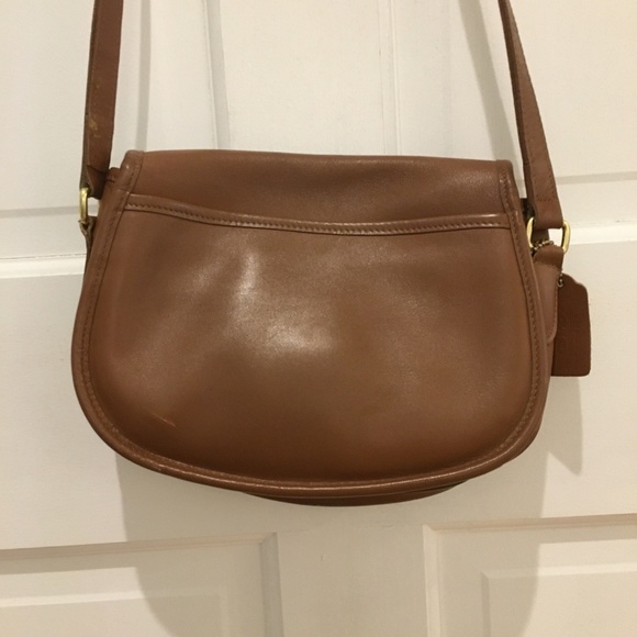 Vintage Coach Brown Leather Shoulder Bag - Picture 4 of 6